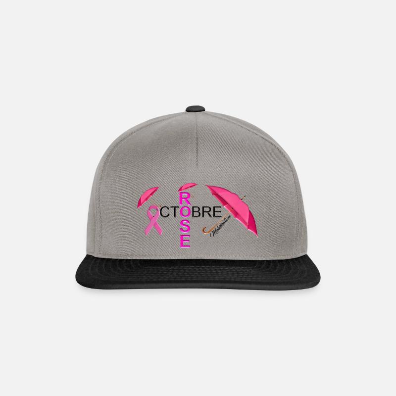 OCTOBRE ROSE 2018 - Casquette snapback - gris graphite/noir