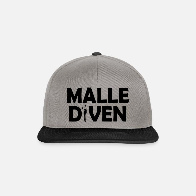 Malle divas - Snapback Cap - graphite/black