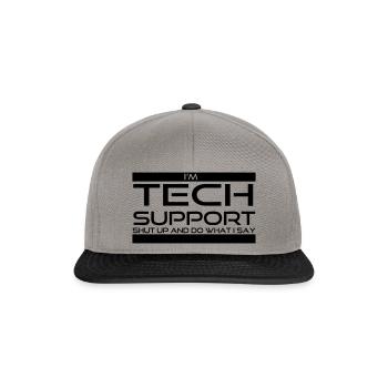 Support technique - Casquette snapback - gris graphite/noir - Devant