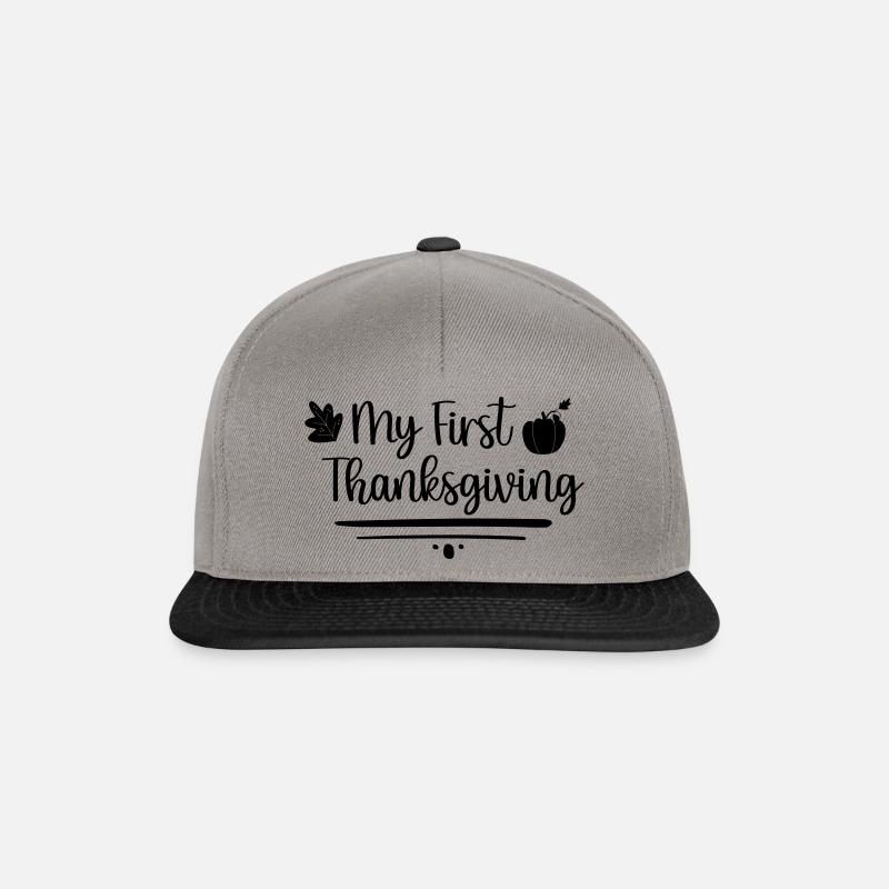 My First Thanksgiving - Snapback Cap - graphite/black