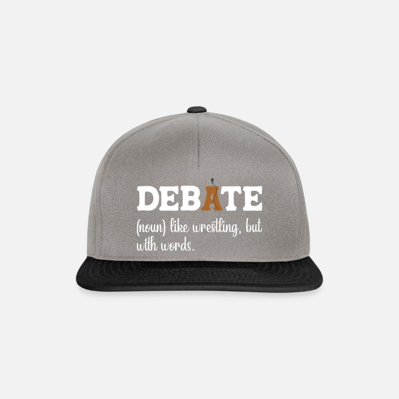 Debating Debate Arguing - Snapback Cap - graphite/black