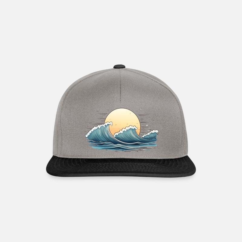 Sommer-Waves - Snapback Cap - Graphit/Schwarz