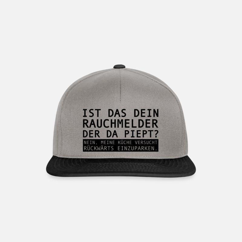 Ist das mein Rauchmelder der da piept | Sarkasmus - Snapback Cap - Graphit/Schwarz