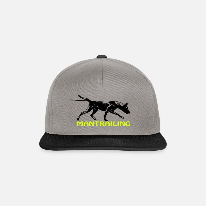 Mantrailing mit Malinois - Snapback Cap - Graphit/Schwarz