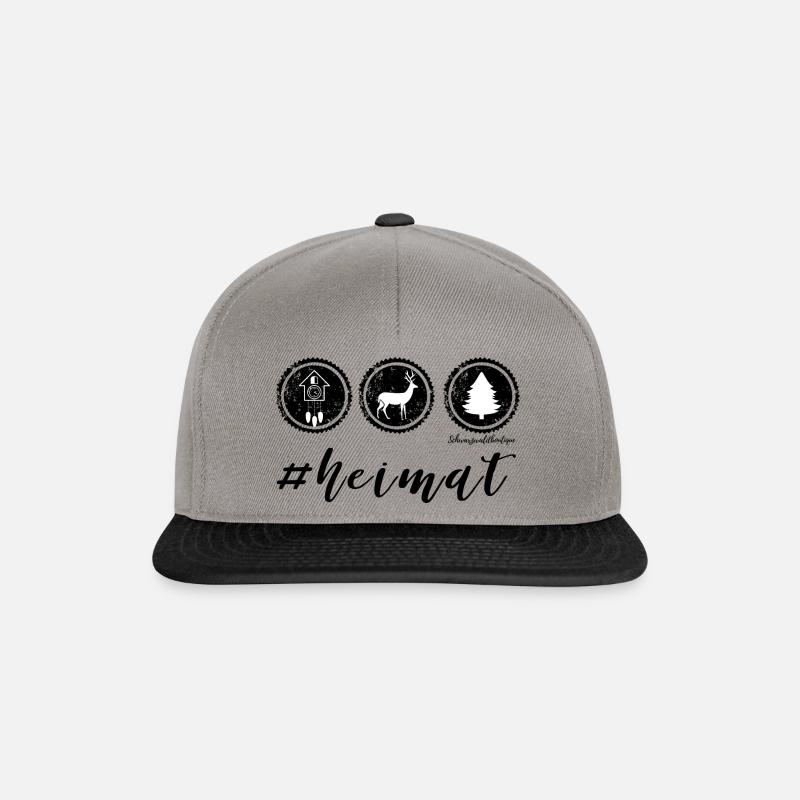 #Heimat Black Edition - Snapback Cap - Graphit/Schwarz
