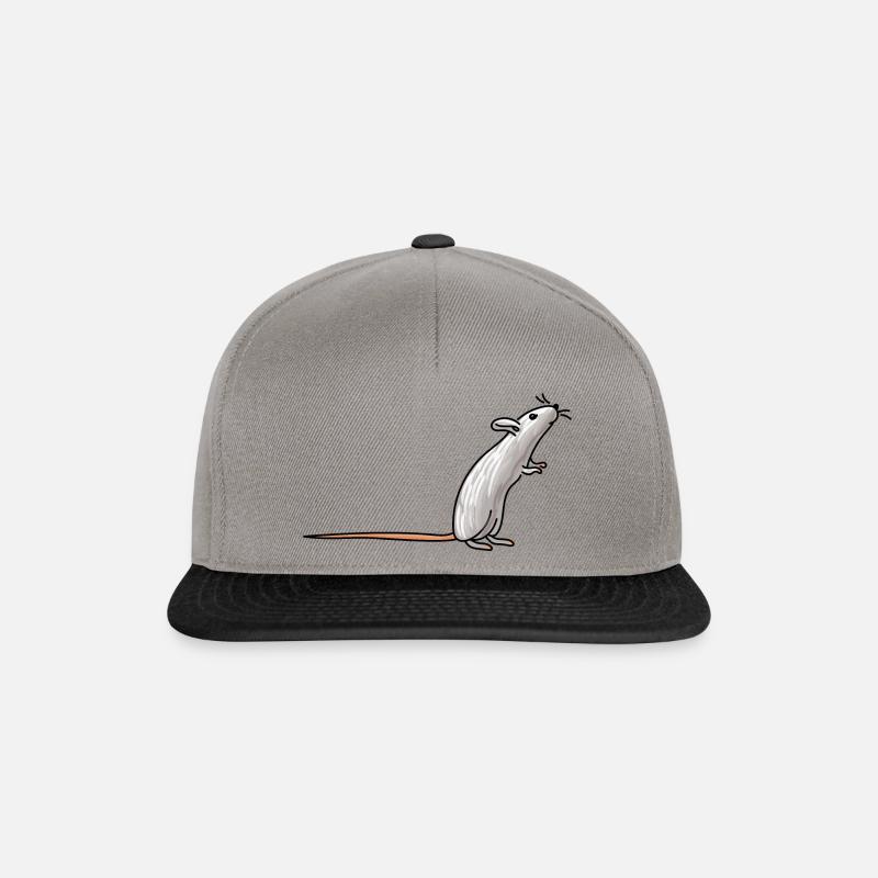 Lustige Ratte - Snapback Cap - Graphit/Schwarz