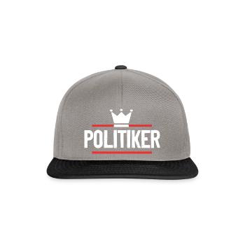 Politiker Beruf - Snapback Cap - Graphit/Schwarz - Vorne