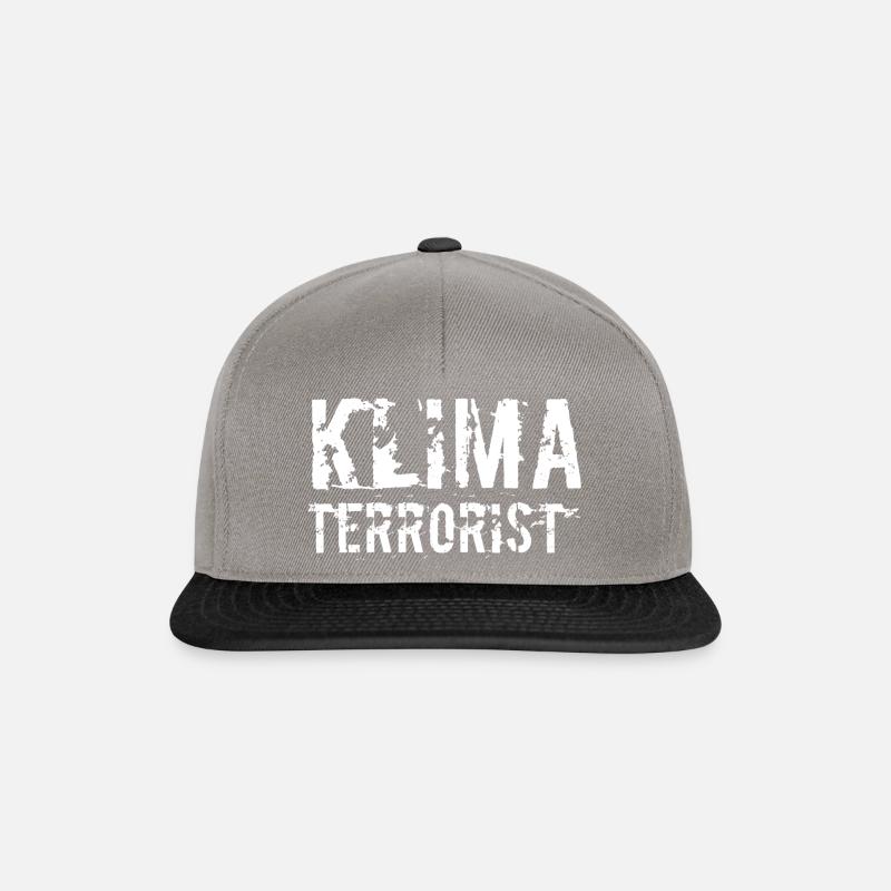 Klimaterrorist - Snapback Cap - Graphit/Schwarz
