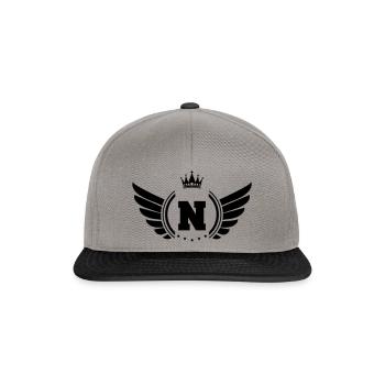 armoiries N - Casquette snapback - gris graphite/noir - Devant