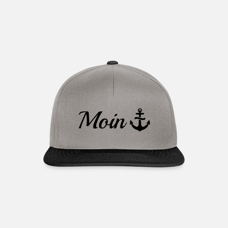 MOIN - Casquette snapback - gris graphite/noir