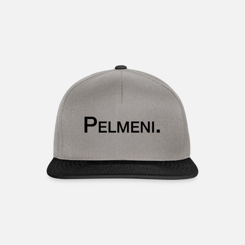 Pelmeni schwarz - Snapback Cap - Graphit/Schwarz