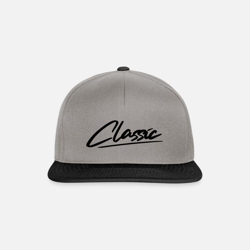 CLASSIC - Snapback Cap - Graphit/Schwarz
