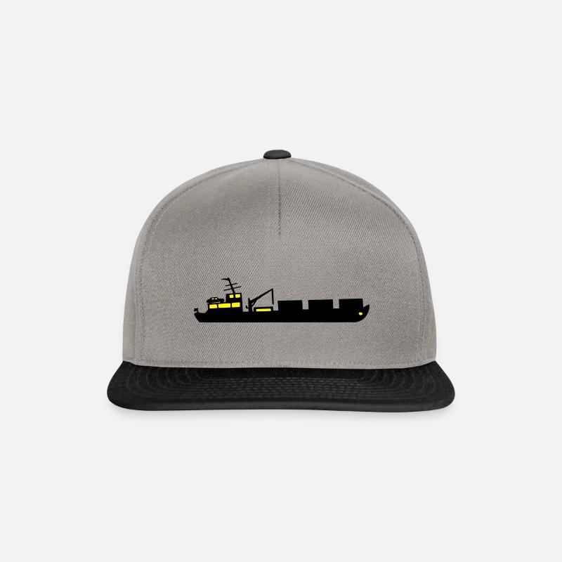 Boat cargo ship ship two-color - Snapback Cap - graphite/black