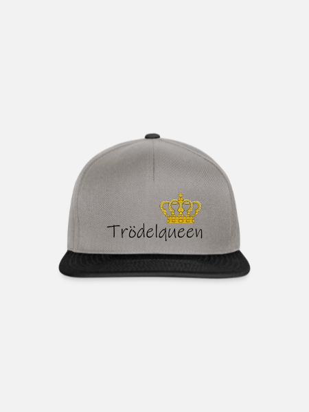Troedelqueen Trödeln Queen Geschenk Flohmarkt - Snapback Cap - Graphit/Schwarz