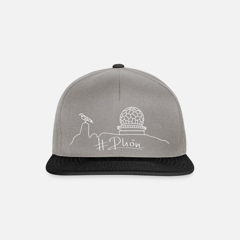 Radom mit Fliegerdenkmal #Rhön - Snapback Cap - Graphit/Schwarz