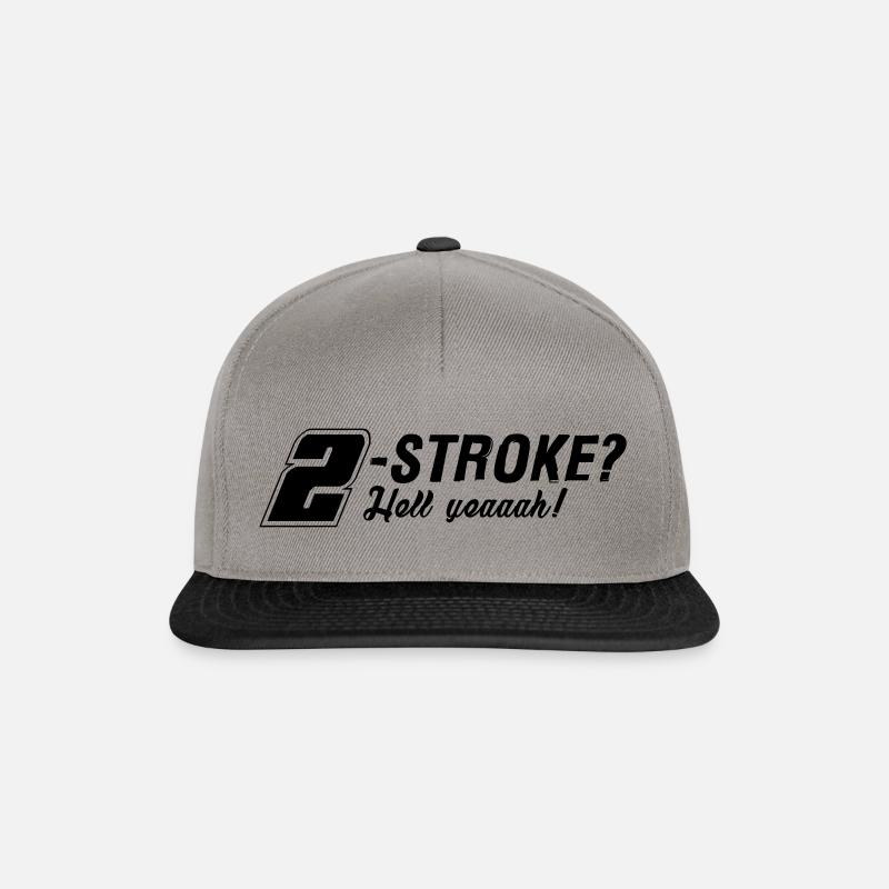 Zweitakt-Liebe 2-Takt 2-Stroke Motor - Snapback Cap - Graphit/Schwarz