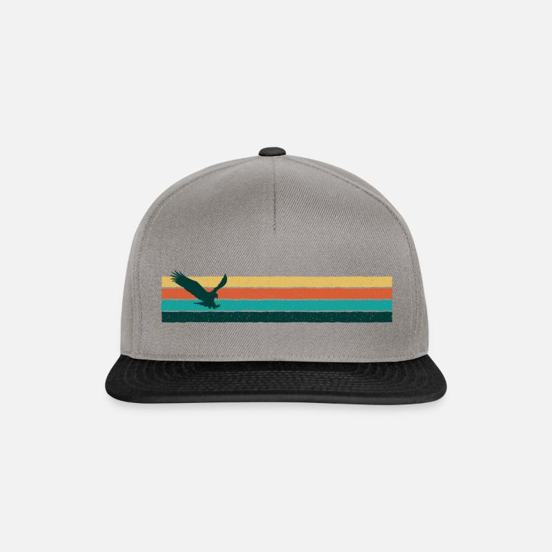 retro eagle - Snapback Cap - graphite/black