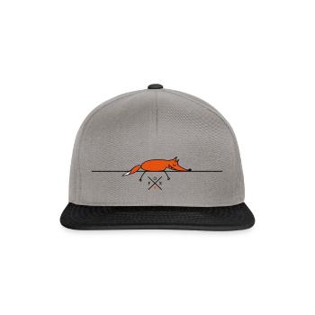 Schlafender Fuchs - Snapback Cap - Graphit/Schwarz - Vorne