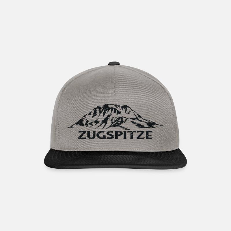 Zugspitze Bergsteigen Bayern Gipfelbesteigung - Snapback Cap - Graphit/Schwarz