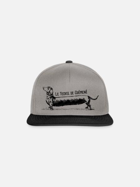 Teckel de Guémené en Bretagne - Casquette snapback - gris graphite/noir
