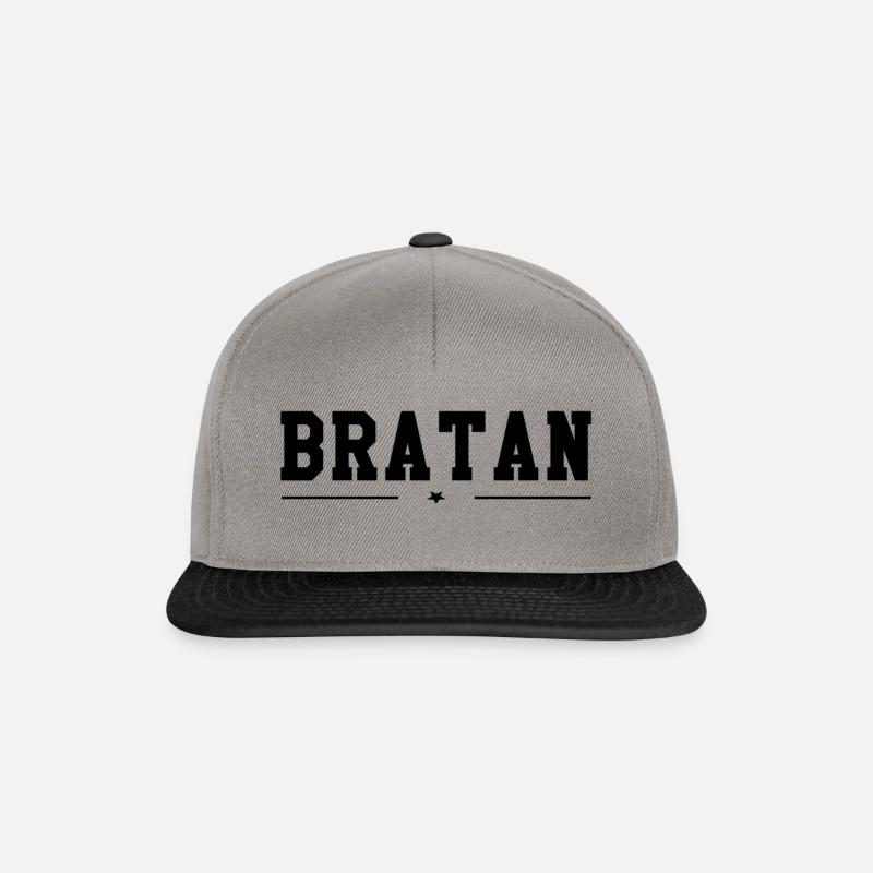 Bratan - Snapback Cap - Graphit/Schwarz