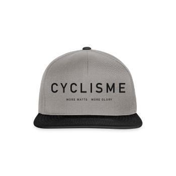 Vélo de route, Crosser, VTT, Gravel, Descente - Casquette snapback - gris graphite/noir - Devant