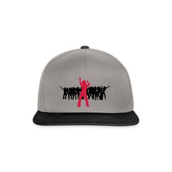 Dancer dancing shake shaken harlem shake 2c - Snapback Cap - graphite/black - Front