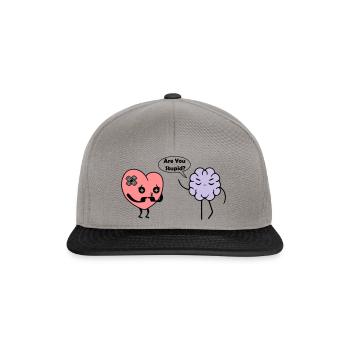 Learn Heart - Snapback Cap - graphite/black - Front