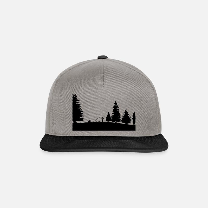 camping - Snapback Cap - graphite/black