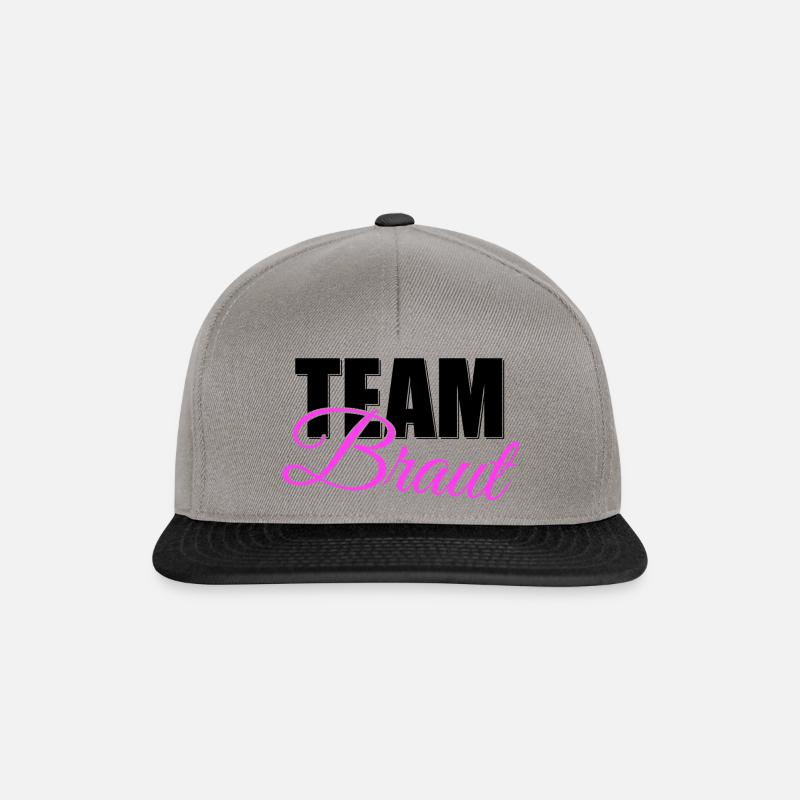 TEAM BRAUT - Snapback Cap - Graphit/Schwarz