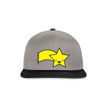 sternschnuppe_002 - Snapback Cap - Graphit/Schwarz - Vorne