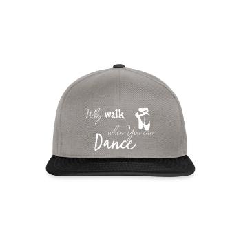 Pourquoi marcher - Casquette snapback - gris graphite/noir - Devant