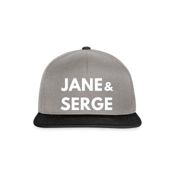 jane et serge - Casquette snapback - gris graphite/noir - Devant