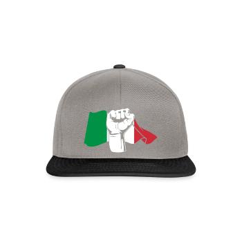Faust Italian Italia Italy - Snapback Cap - graphite/black - Front