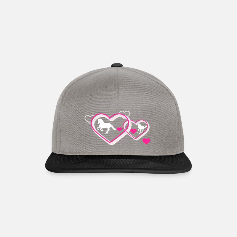 Horses - Snapback Cap - graphite/black