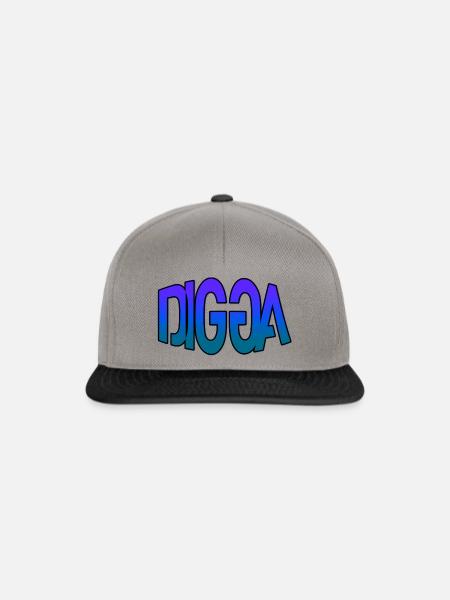 DIGGA - Snapback Cap - Graphit/Schwarz