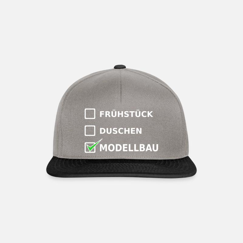 Modellbau - Snapback Cap - Graphit/Schwarz
