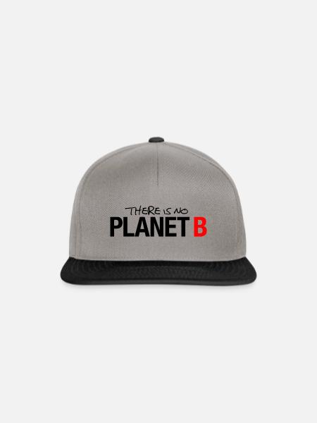 there is no PLANET B - Snapback Cap - Graphit/Schwarz