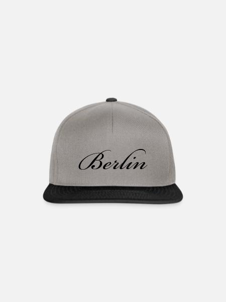 Berlin T-Shirt - Snapback Cap - Graphit/Schwarz