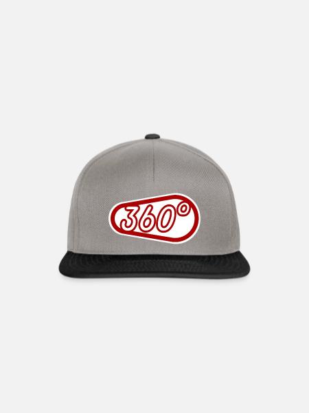 360° - Snapback Cap - Graphit/Schwarz