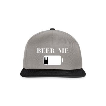 Bière moi! - Casquette snapback - gris graphite/noir - Devant