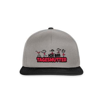 ich bin tagesmutter - Snapback Cap - Graphit/Schwarz - Vorne