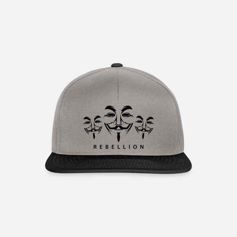 Anonymous Rebellion - Snapback Cap - Graphit/Schwarz