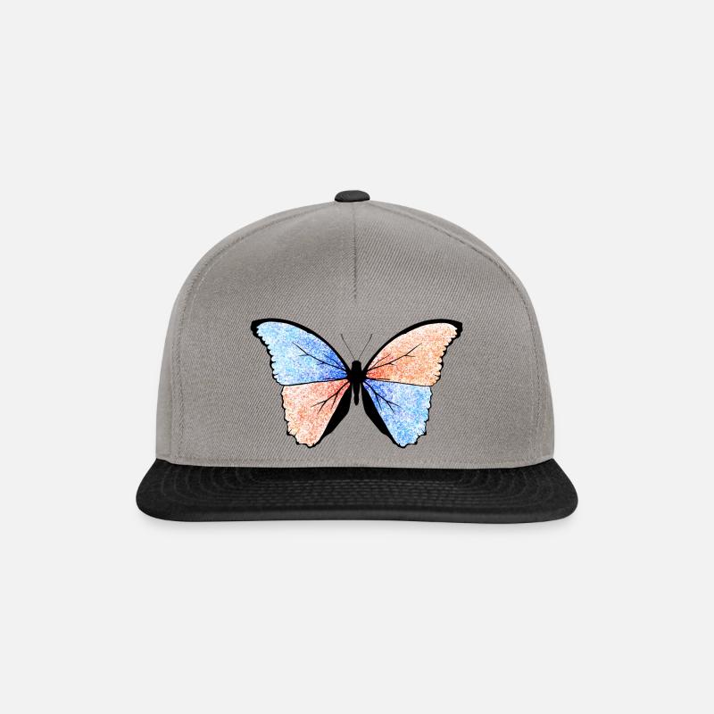 Schmetterling - Snapback Cap - Graphit/Schwarz