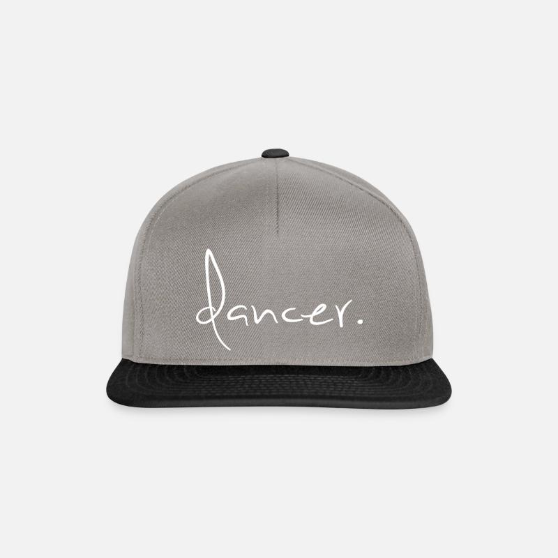 Dancer Tänzer Tanzen Schriftzug - Snapback Cap - Graphit/Schwarz