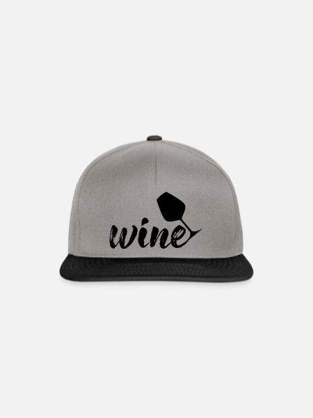 Wein - Snapback Cap - Graphit/Schwarz