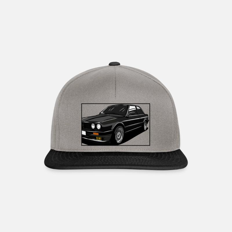 Oldtimer // Classic Car // Illustration - Snapback Cap - Graphit/Schwarz