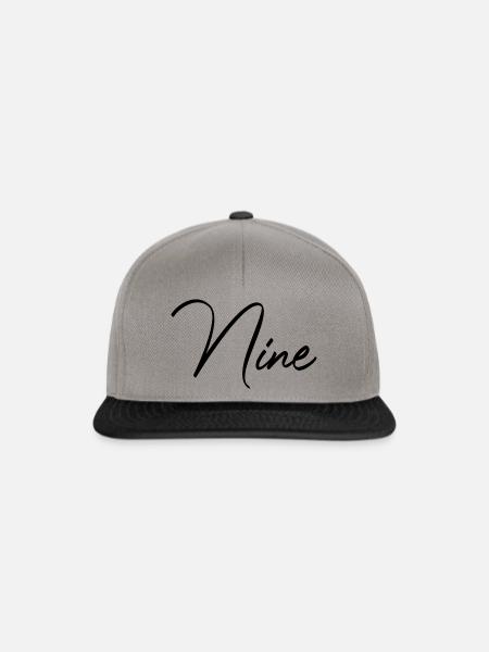 9. Geburtstag 9 Jahre Geschenk Kind - Snapback Cap - Graphit/Schwarz