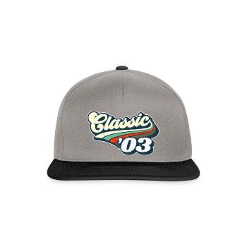 Classique '03 - Casquette snapback - gris graphite/noir - Devant