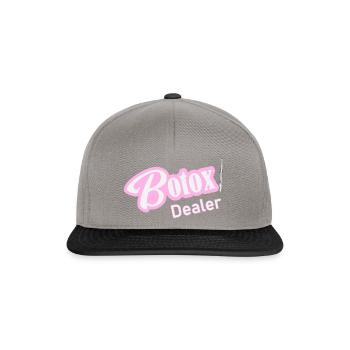 Botox Dealer with Syringe Beauty Plastic Surgeon - Snapback Cap - graphite/black - Front